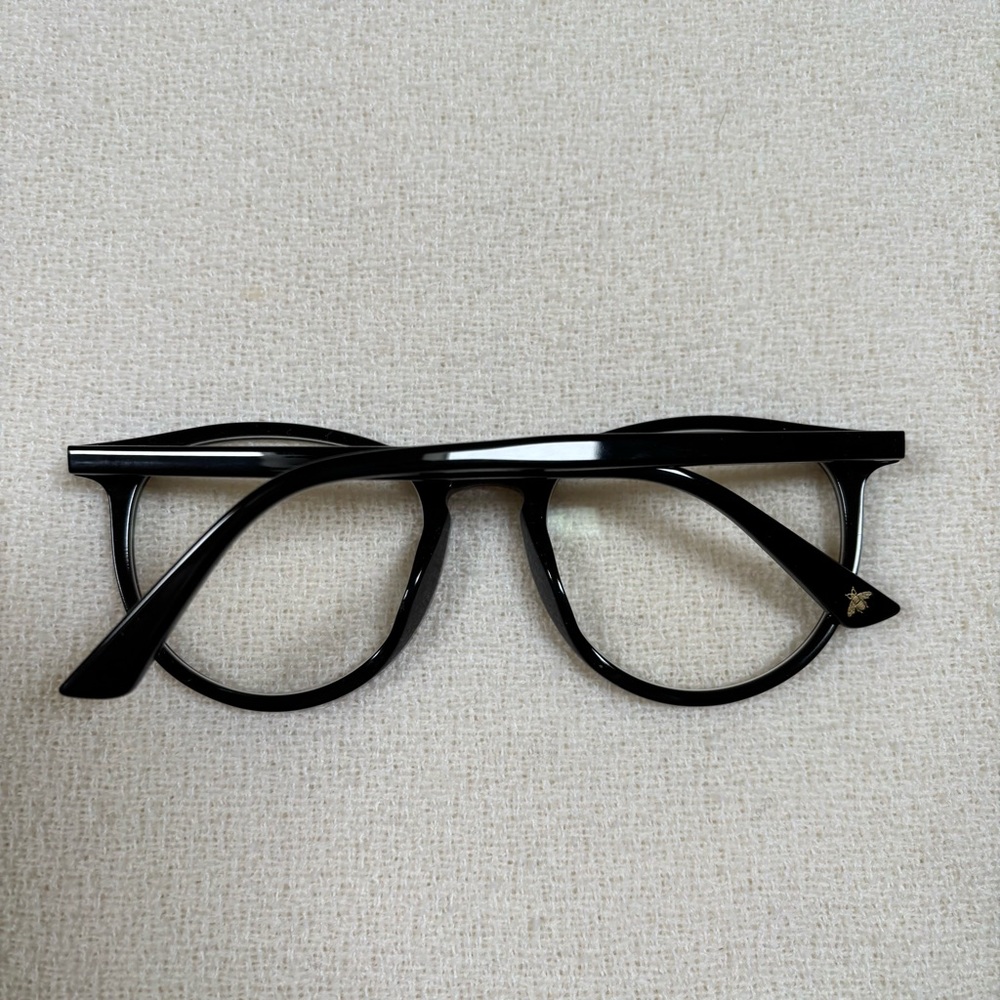 GUCCI Black Round Glasses GG0027O - Picture 4 of 16